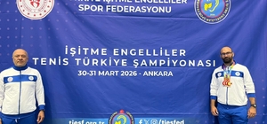 Muğla Büyükşehir Belediyesi sporcu İşitme Engelliler Tenis Şampiyonası'nda 3 madalya kazandı