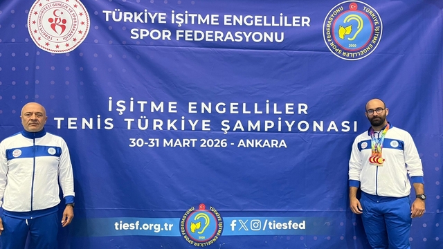 Muğla Büyükşehir Belediyesi sporcu İşitme Engelliler Tenis Şampiyonası'nda 3 madalya kazandı