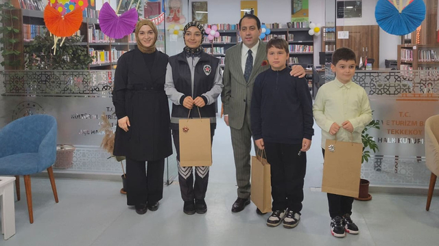 Tekkeköy'de Kütüphane Haftası etkinliği düzenlendi