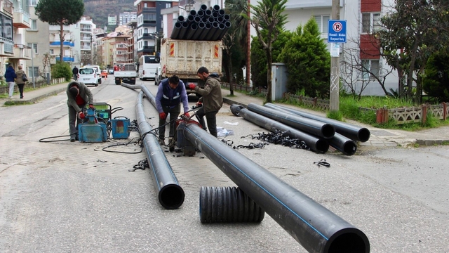 Giresun'da sağlık içme suyu için asbest borular değiştiriliyor