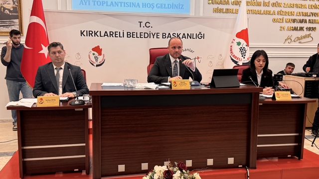 Kırklareli Belediye Meclisi toplantısı yapıldı