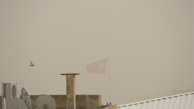 Kilis'te toz taşınımı hayatı olumsuz etkiliyor