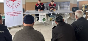 Çiftçilere tarımsal destek ve zararlılarla mücadele eğitimi verildi