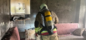 Samadağ'da ev yangını