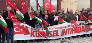 Ardahan'da İsrail'in Filistinli esirleri hedef alan "idam yasası" protesto edildi