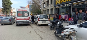 Motosikletin çarptığı yaya yaralandı