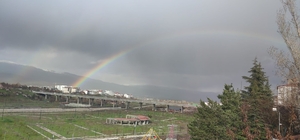 Bingöl’de gökkuşağı görsel şölen oluşturdu