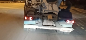 1 kilometre boyunca yola beton döken miksere 191 bin lira ceza kesildi