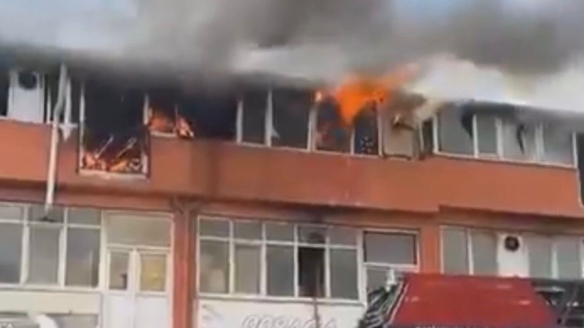 Gaziantep'te ayakkabı imalathanesinde korkutan yangın