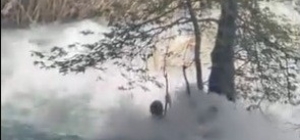 Tarsus'ta kayıp genç akıntıya böyle kapıldı: Son görüntüleri ortaya çıktı