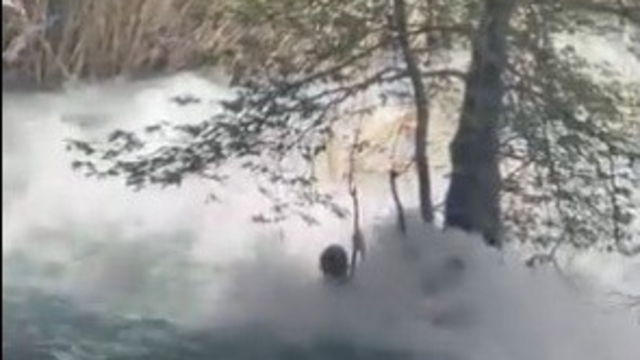 Tarsus'ta kayıp genç akıntıya böyle kapıldı: Son görüntüleri ortaya çıktı