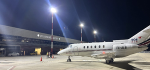 Çanakkale’de rahatsızlanan bebek, ambulans uçakla Ankara’ya sevk edildi