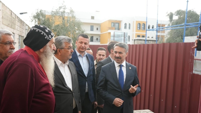 AK Partili Alkayış, 323 yıllık kilisedeki çalışmaları yerinde inceledi