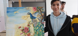 Şırnaklı Hüsam, resimleriyle ABD’nin prestijli sanat okuluna birinci sıradan ve tam burslu kabul aldı