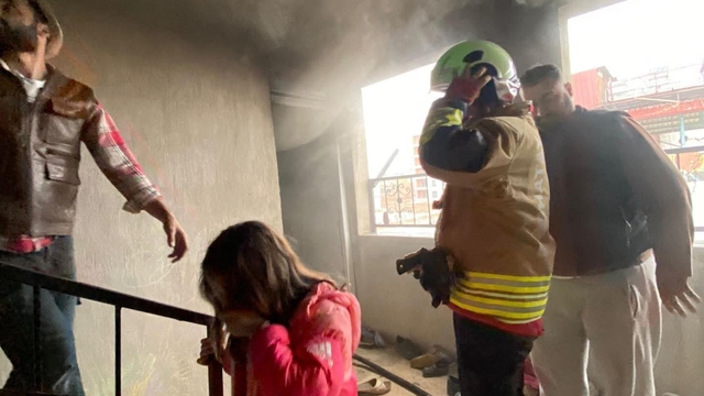 Kırıkhan'da ev yangını