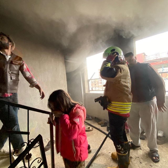 Kırıkhan'da ev yangını