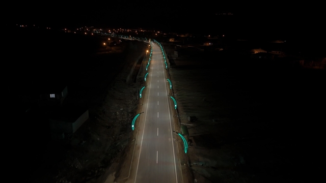 Aydınlatma çalışmasıyla Aydınlar beldesinin çehresi değişti