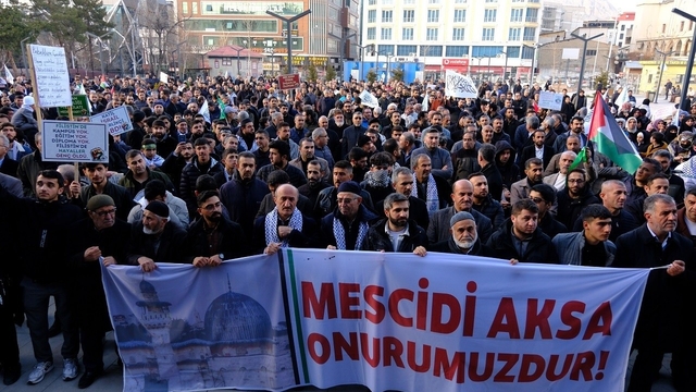 Van'daki STK'lardan İsrail'e karşı ortak tepki