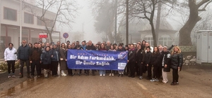 Nilüfer Belediyesi'nden kansere karşı farkındalık yürüyüşü