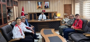 Besnili şampiyon sporculardan Kaymakam Aslan’a ziyaret