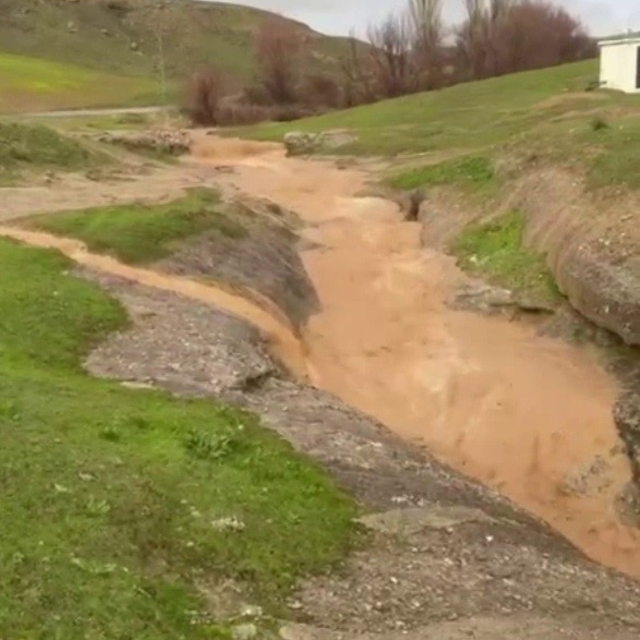 Siirt'te dolu yağışı etkili oldu, bahçeler zarar gördü