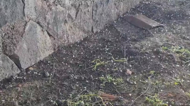 Yavuzeli'nde nohut büyüklüğünde dolu yağdı