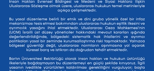 BARÜ'den, İsrail'e yasal düzenleme tepkisi