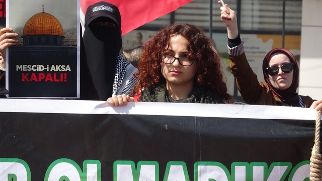 Kilis'te Filistinli esirler için yaptırım çağrısı