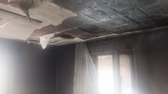 Kumlu'da ev yangını