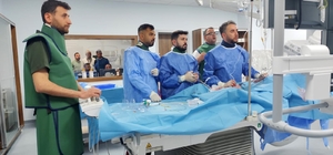 Kahta'da açılan anjiyo ünitesinde ilk hasta başarıyla tedavi edildi