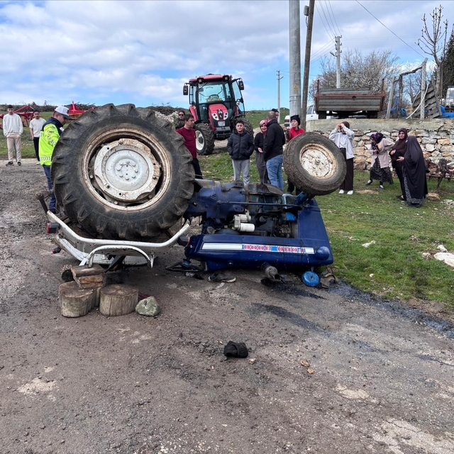 Traktör kazasında 1 kişi hayatını kaybetti
