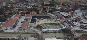 Darende'de yeni çarşı projesinde çalışmalar sürüyor