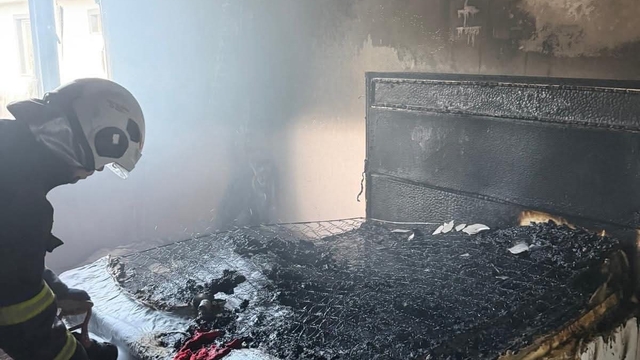 Antakya'da ev yangını