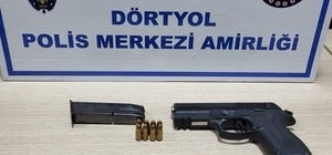 Dörtyol'da üzerinden silah ve bıçak çıkan şahıs tutuklandı