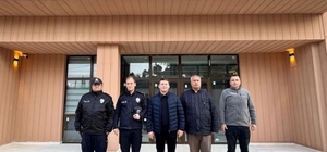 Emniyet Müdürü Çağlar yeni hizmet binası çalışmalarını inceledi