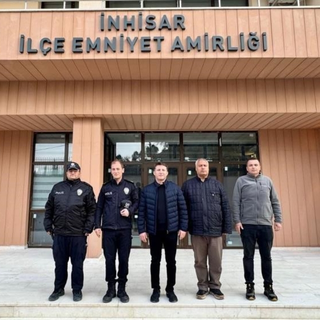 Emniyet Müdürü Çağlar yeni hizmet binası çalışmalarını inceledi