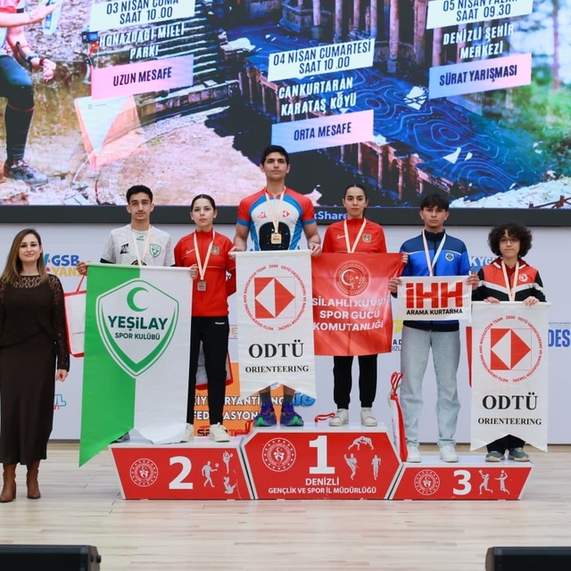 Oryantiring Türkiye Şampiyonası Denizli'de gerçekleşti