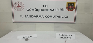 Gümüşhane'de uyuşturucu operasyonunda 1 şüpheli yakalandı