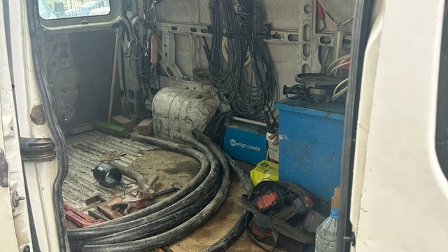 Çine'de kablo hırsızları yakalandı