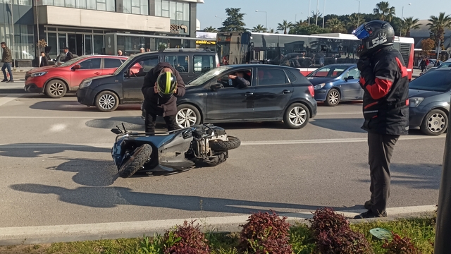 Samsun'da motosiklet kazaları