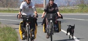 İngiltere'den çıkıp 6 kıtayı bisikletle geçmeyi hedefleyen iki maceracı Ordu'ya ulaştı