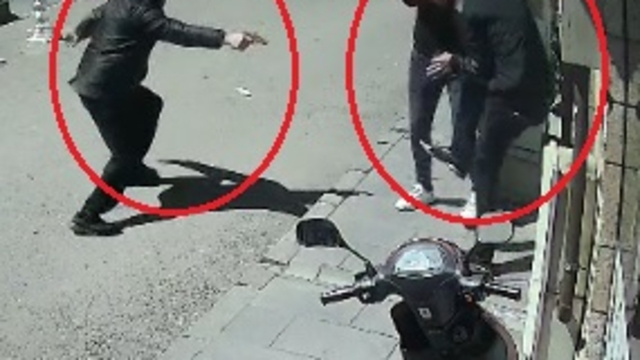 2 kişiye tabancayla ateş edip kaçtı; o anlar kamerada