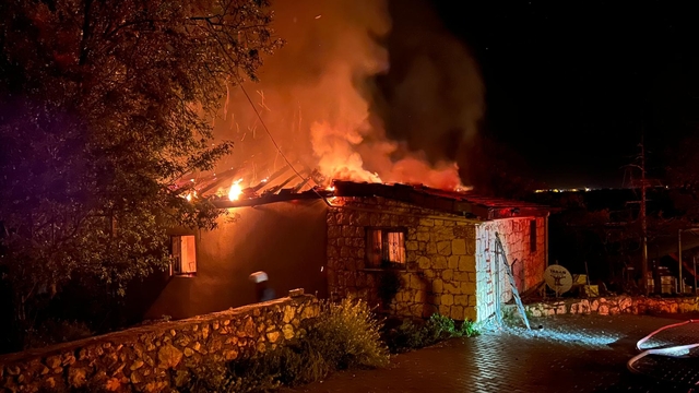 Kaş'ta müstakil evde çıkan yangın söndürüldü
