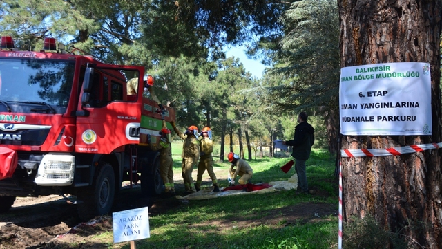Ormancılar madalya için kıyasıya yarıştı