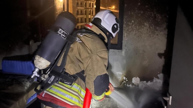 Defne'de yanan ev kullanılmaz hale geldi