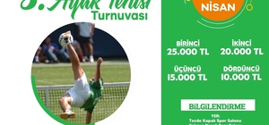 Yeşilyurt Belediyesi, 3. Ayak Tenisi Turnuvası düzenliyor