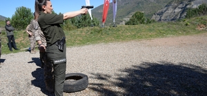 Orman işçileri zorlu etapları tamamladı