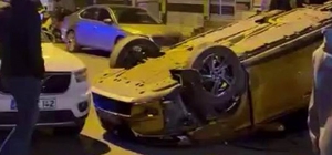 Diyarbakır’da otomobil takla attı: 3 yaralı