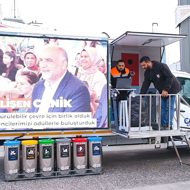 Canik'te atığı getirene nakit iade