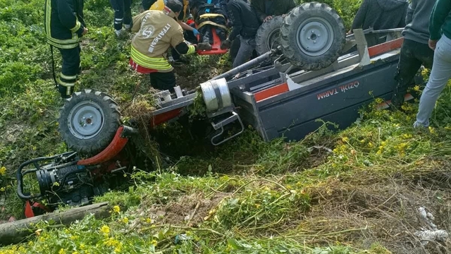 Takla atan patpatın sürücüsü hayatını kaybetti